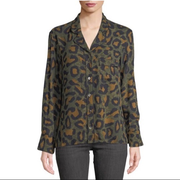 Zadig & Voltaire Tacha Leo Button Down Blouse - Picture 3 of 8